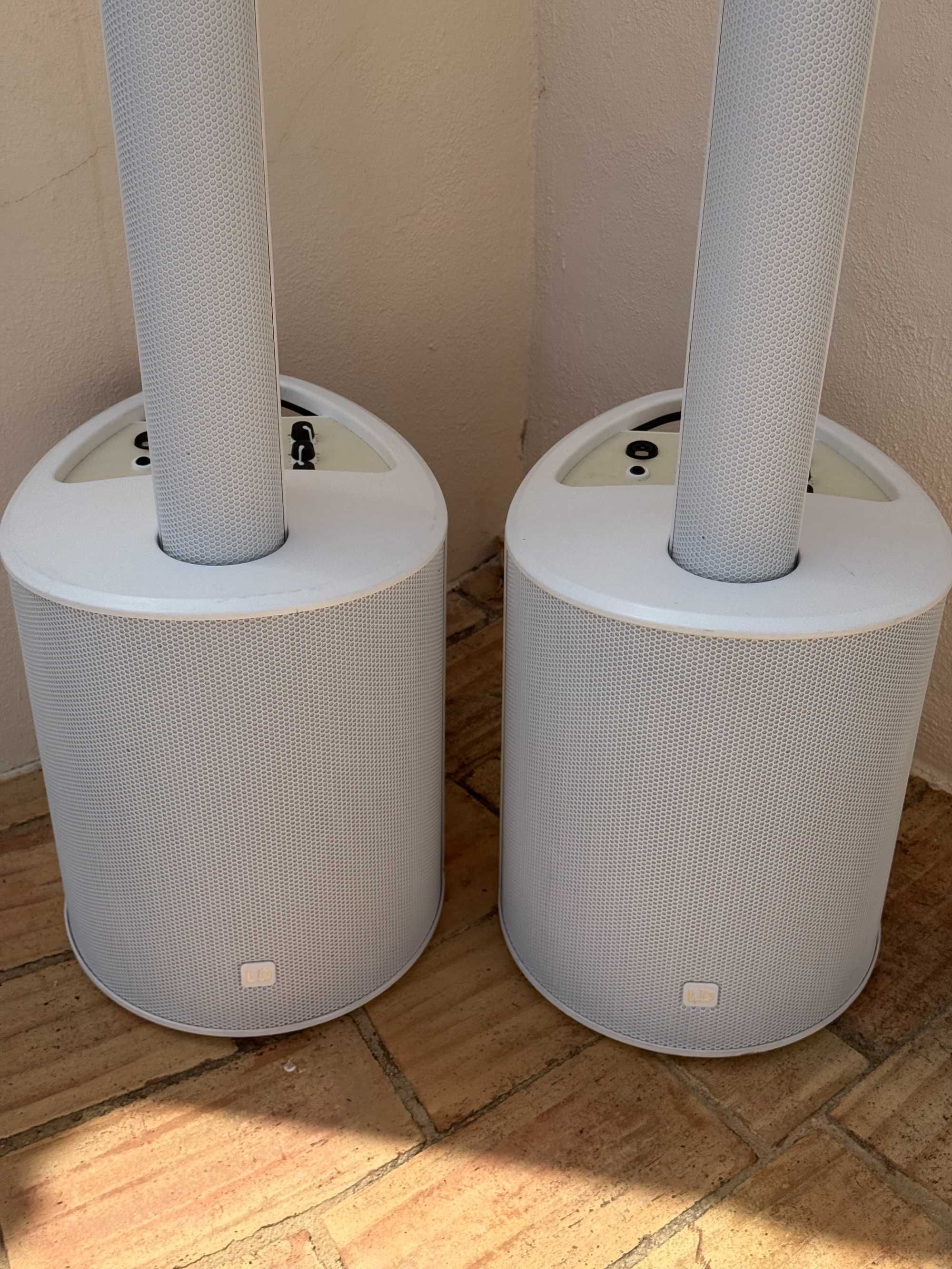 2 x LD SYSTEMS MAUI 5 - Brancas como novas Garantia até Julho de 2026