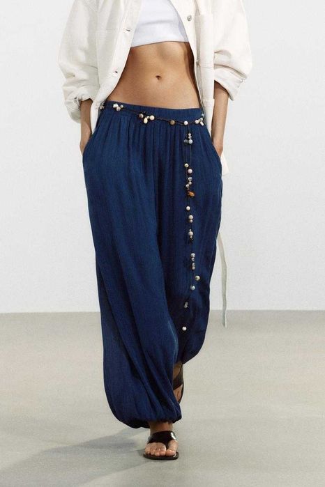 Штаны шаровары zara 38-40 M-L