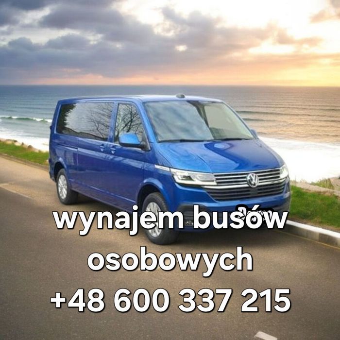 Wynajem busów osobowych Caravelle 8 9 osób transport auto