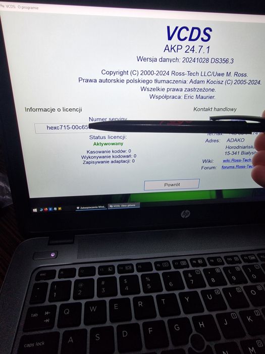 Komputer HP diagnostyka Star Diagnosis MERCEDES XENTRY EPC WIS+VW VCDS