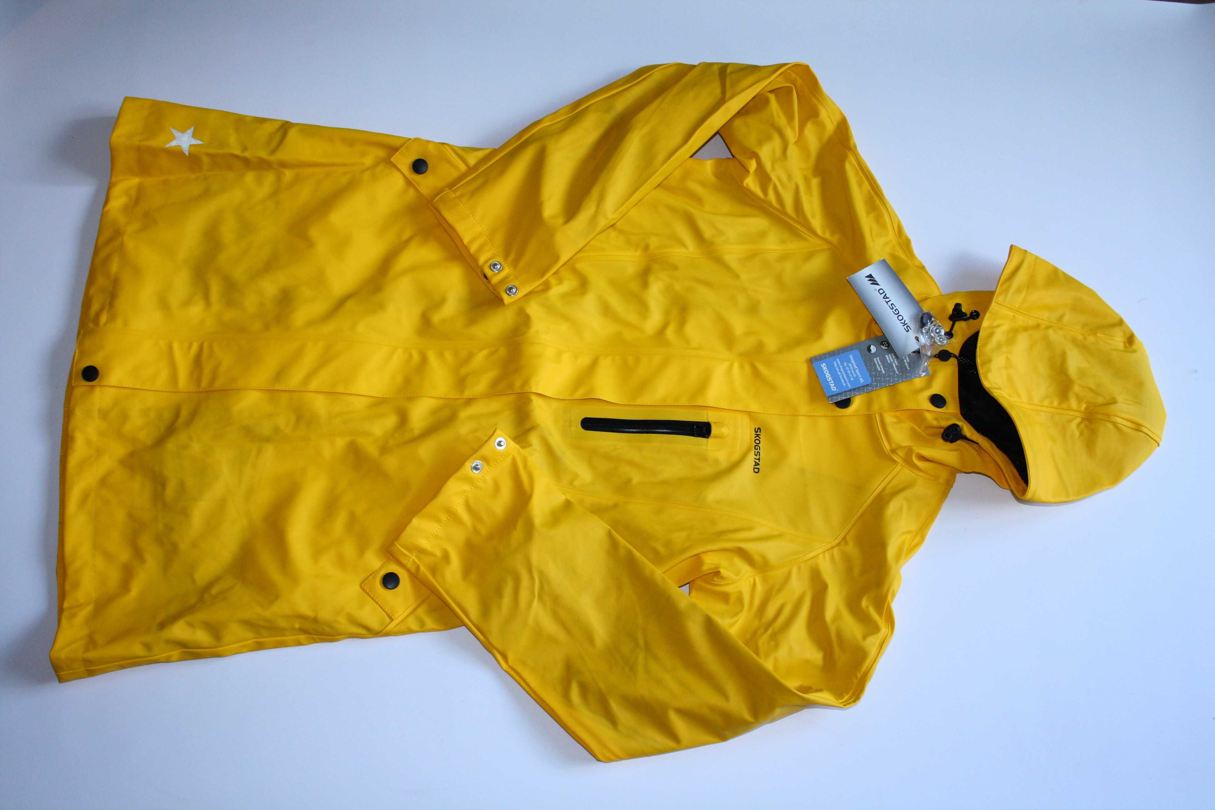 Płaszcz przeciwdeszczowy dziewczęcy Skogstad 12 lat 152 nowy żółty