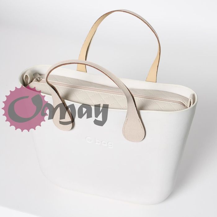 organizer OBAG MINI pikówka ekoskóra pik beżowa hummus wkład OMAY