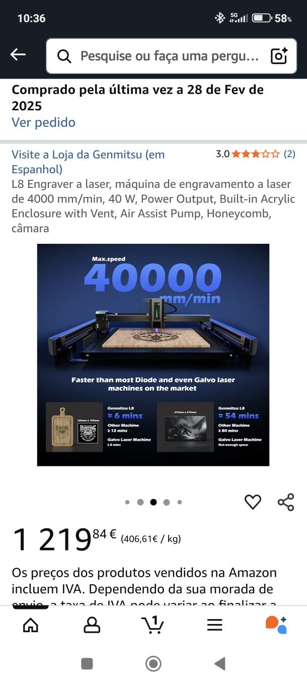 Laser engraver 40w