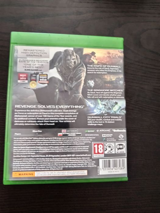 DisHonored na Xbox one