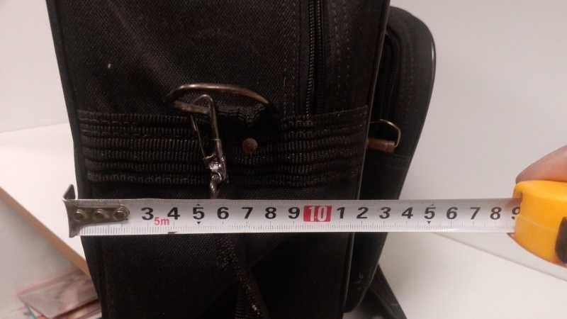 Сумка чоловіча чорна через плече