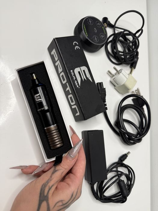 Тату-машинка модульная EQUALISER PROTON MX by Kwadron (Black)