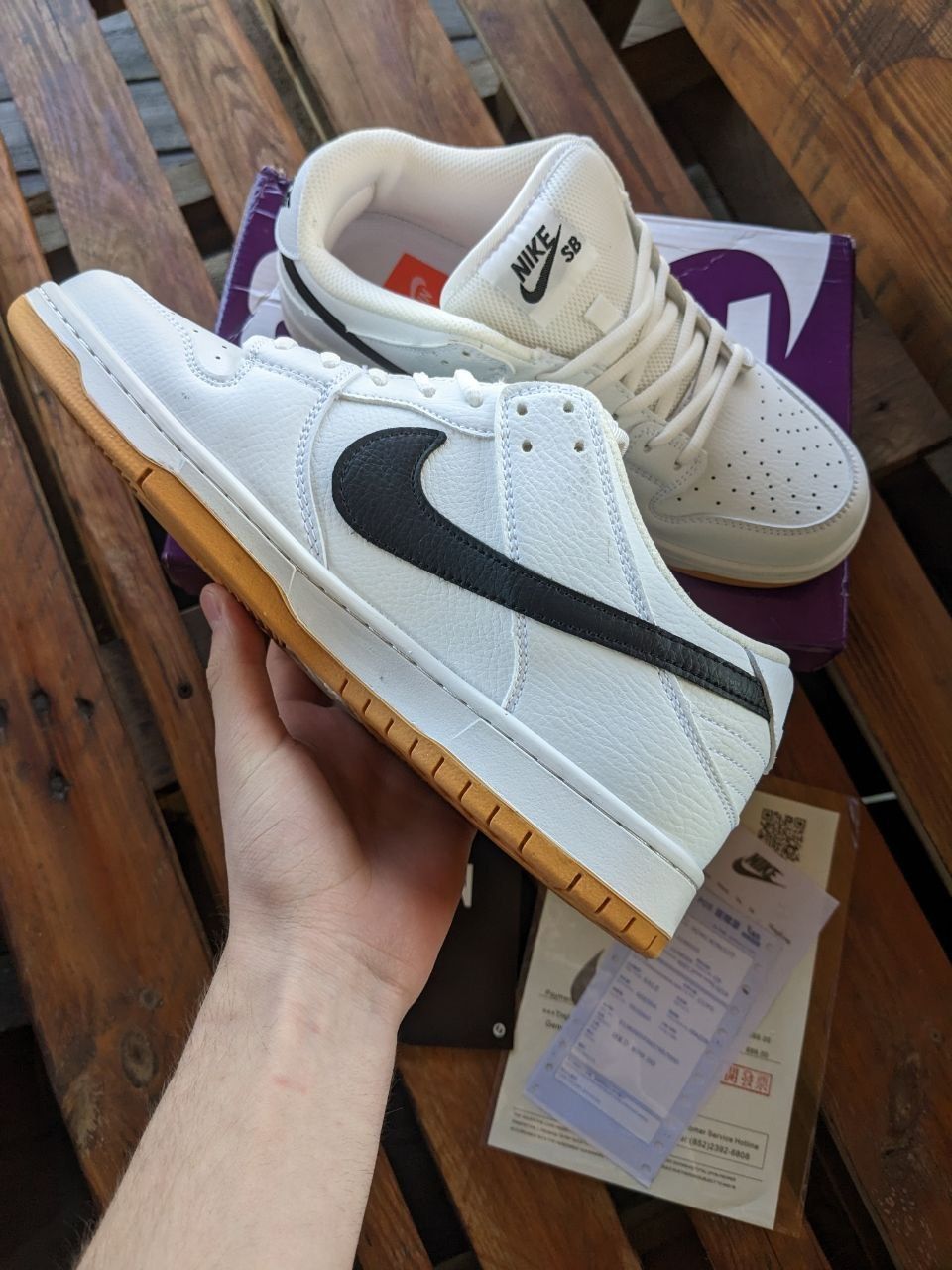 Кросівки Nike sb dunk low white