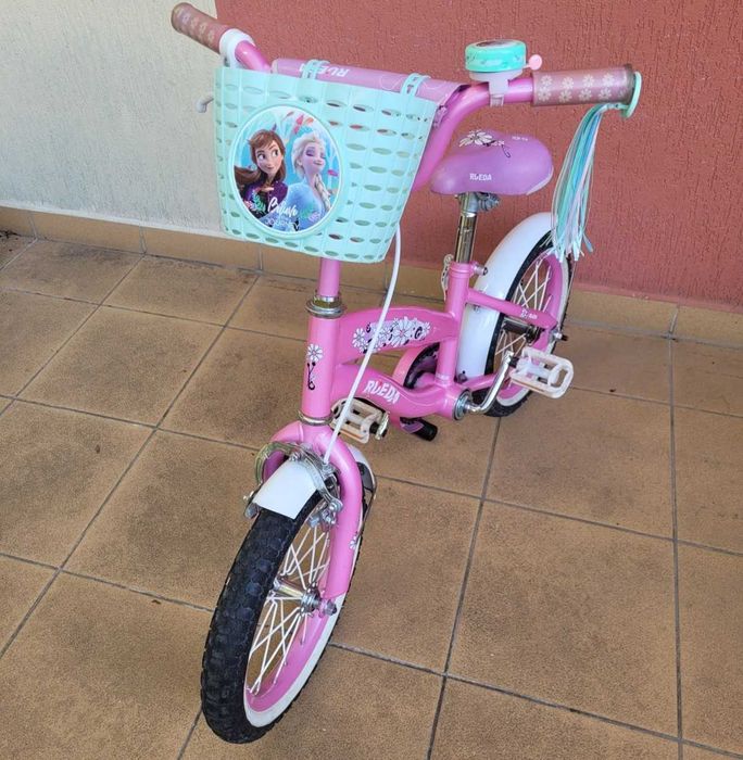 Różowy rower dziecięcy Rueda Koła 14 cali
