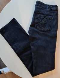 Karl Lagerfeld damskie jeansy 28x34 czarne blue black Slim rurki S