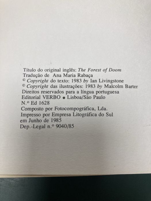 Livro Aventuras Fantásticas Nº1