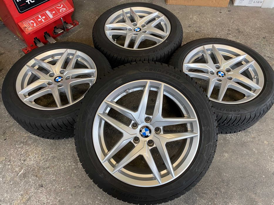 felgi 17 BMW G20 G21 opony zimowe 225/50R17 Goodyear czujniki jak nowe
