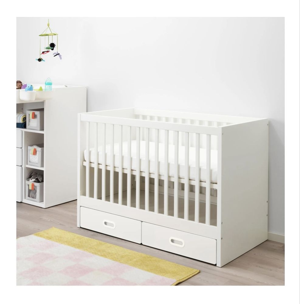 Łóżeczko Ikea Stuva z materacem Jatettrott