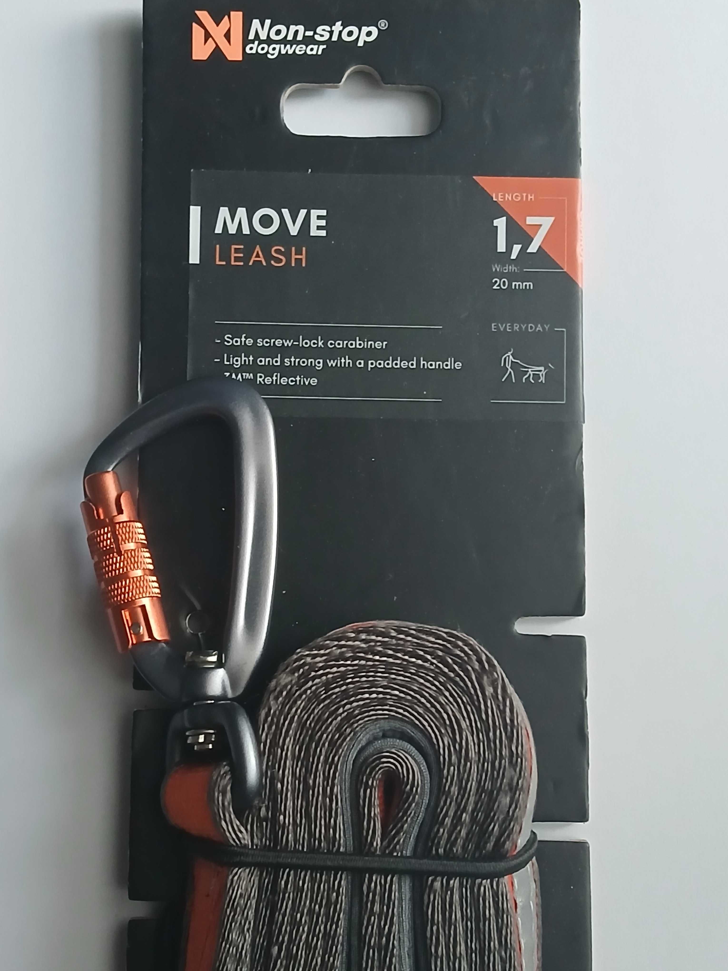 Smycz dla psa Non-stop dogwear Move Leash 1,7m*nowa