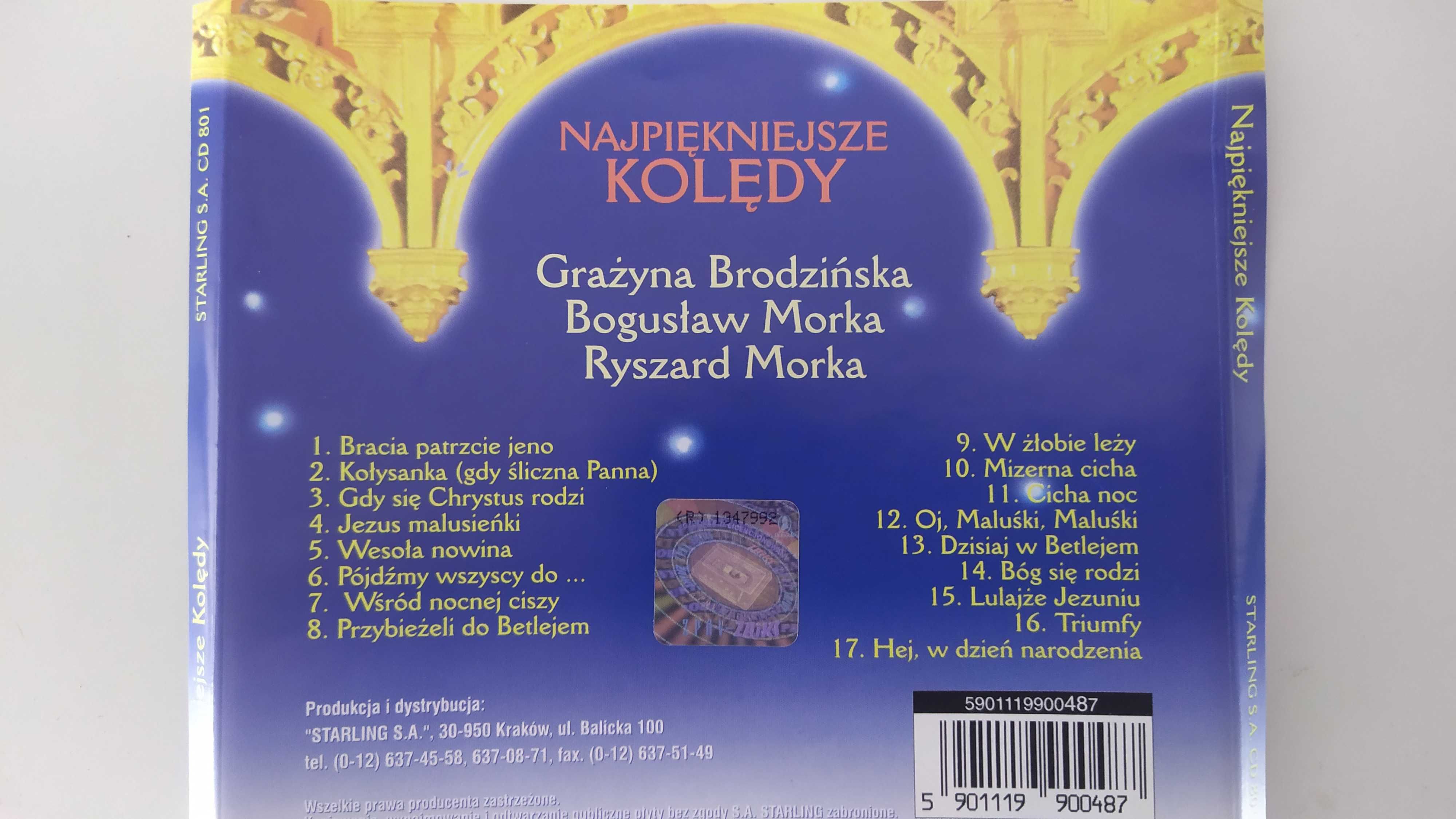 Najpiękniejsze Kolędy Brodzińska Morka płyta CD