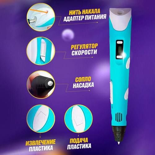 Іграшка 3D ручка для дітей, Розвиваючий набір з 3д ручкою для дітей