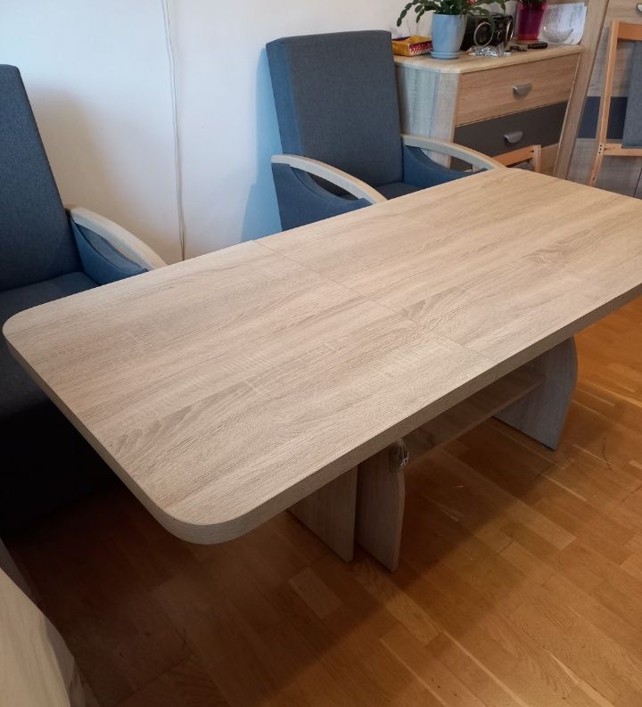 Zestaw 1 fotel + ława rozkładana