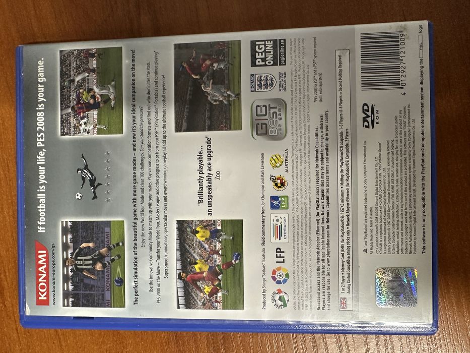 Pro Evolution Soccer 2008 Ps2
