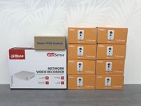 4Мп 8 камер Dahua 4Mp Комплект ip видеонаблюдения в магазин офис дом