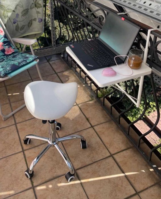 Mocny Nowy Taboret Obrotowy Krzesło Stołek Kosmetyczny Fryzjerski Dom