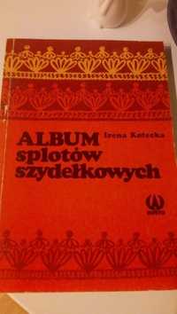 ksiązka PRL : Album splotów szydełkowych.