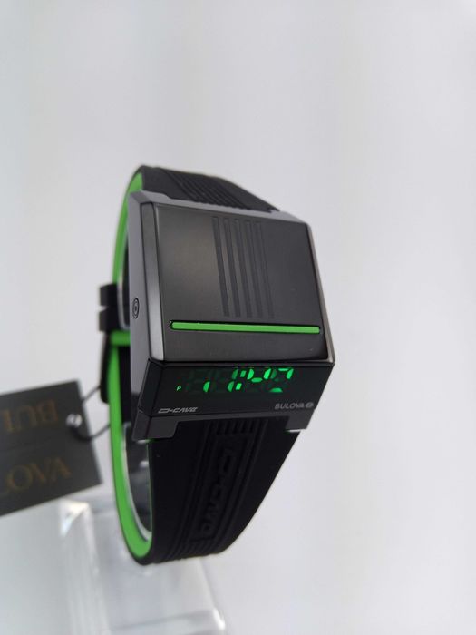 Bulova Computron 98C141 мужские экстравагантные часы из будущего