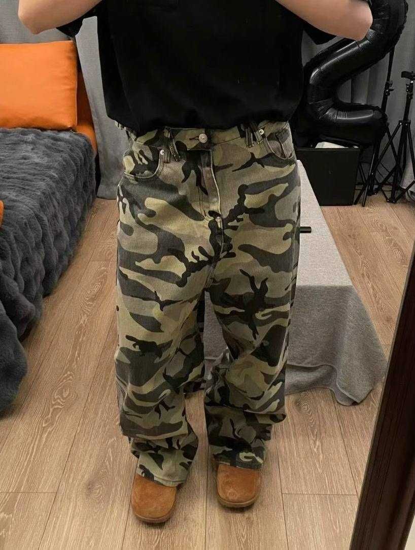 Нові камо штани зелені хакі realtree камуфляжні baggy широкие карго