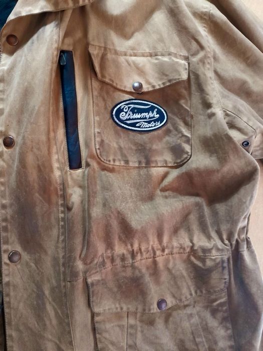 Casaco lona encerada, waxed motorcycle jacket, made in Canada