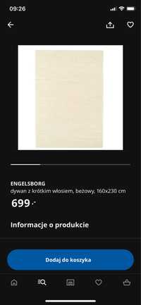 ENGELSBORG dywan Ikea bezowy