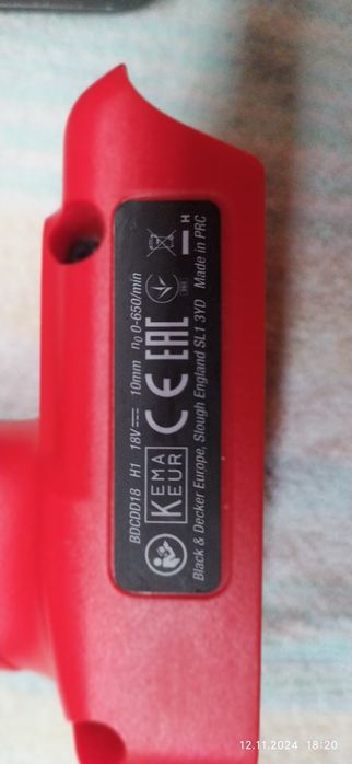 Шуруповерт дріль Black Decker bdcdd18 h1 з Німеччини