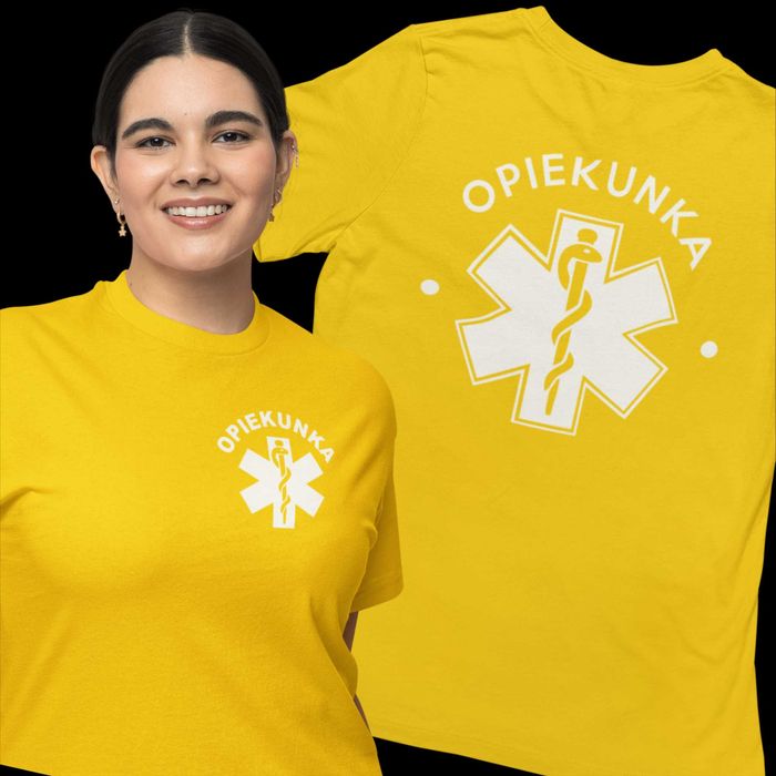 Koszulka opiekunka - różne kolory i wzory - XS - 2XL - wysyłka w 24h