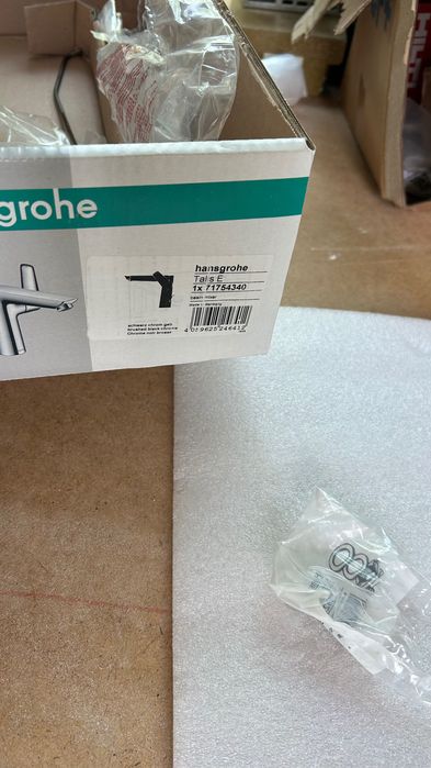 HANSGROHE Komplet odpływowy czarny chrom szczotkowany