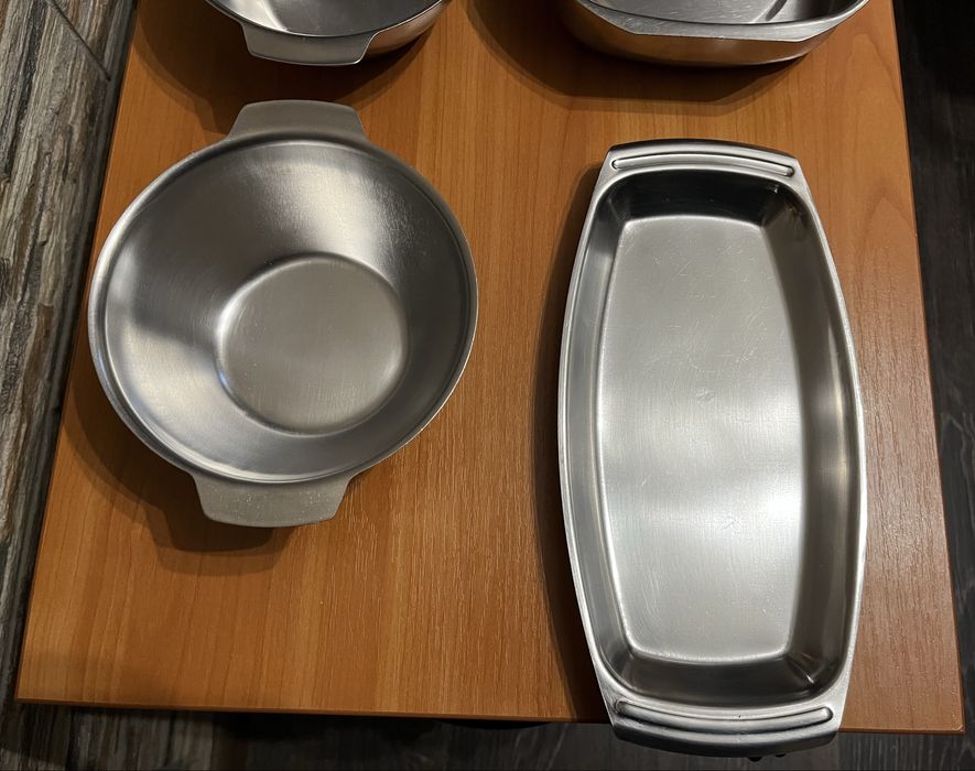 Судок Контейнер 1 л, Миски 0,7 л; Блюдо нержавейка сталь СССР Качество