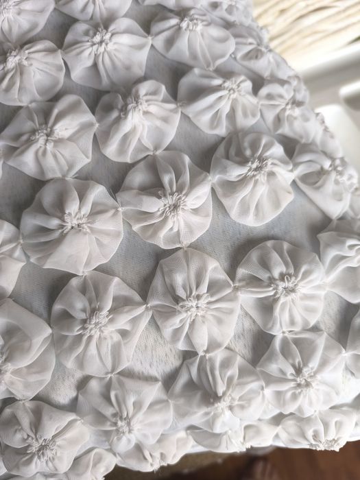 2 almofadas vintage feitas de fuxicos