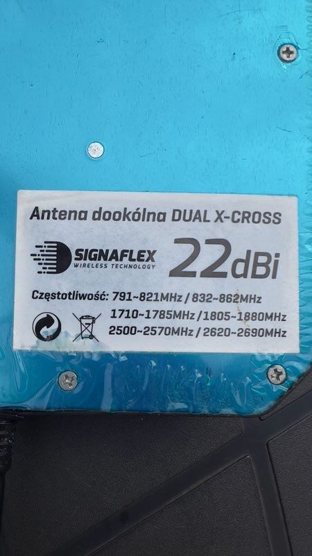 Antena 3G/4G LTE Dual Signaflex X-CROSS 2×22 dBi