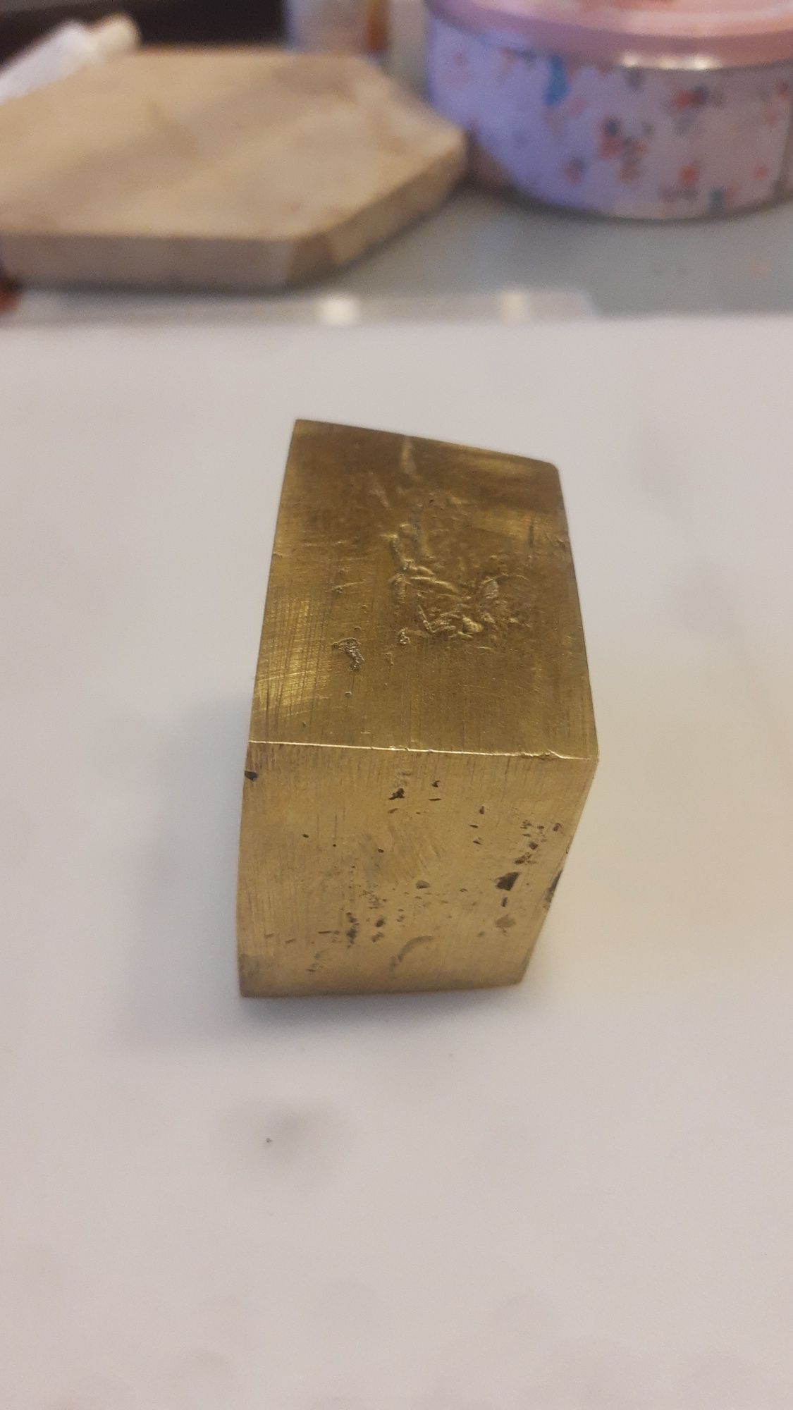 Mosiądz , sztabka o wadze 1206gram