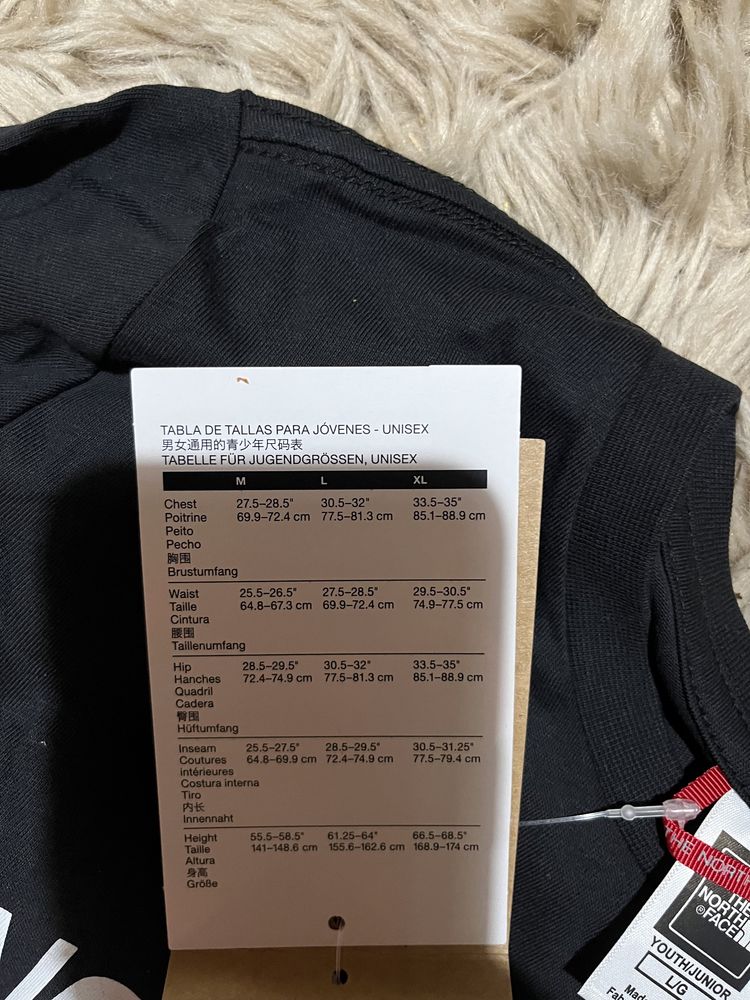 The north face bluzka z długim rękawem teens r XS z logo