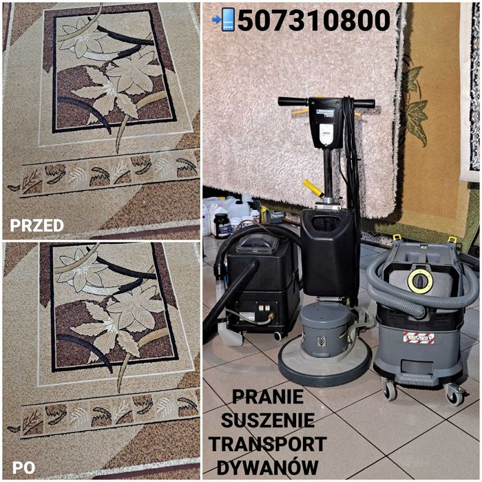 Pranie tapicerki meblowej, samochodowej, dywanów -DOJAZD DO KLIENTA-