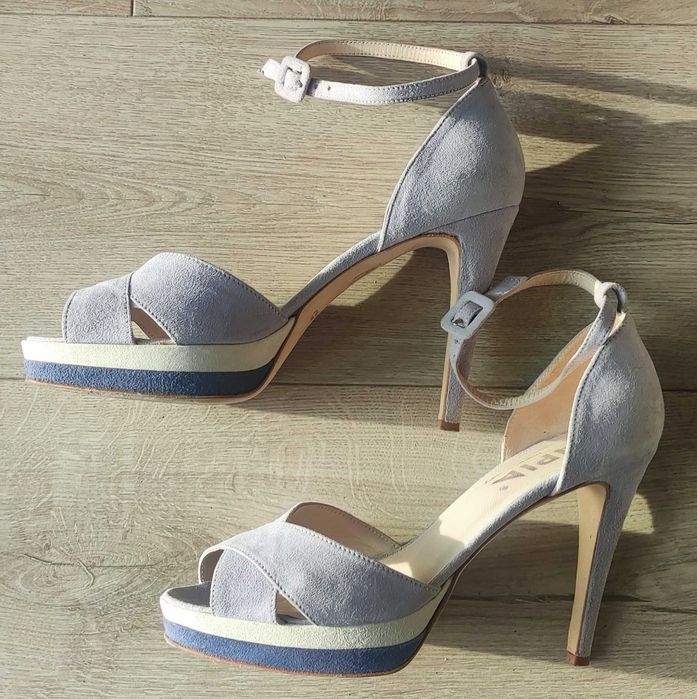 Sandały - szpilki skóra Vero Cuoio