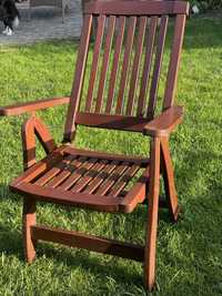 Fotele ogrodowe drewniane 6 sztuk