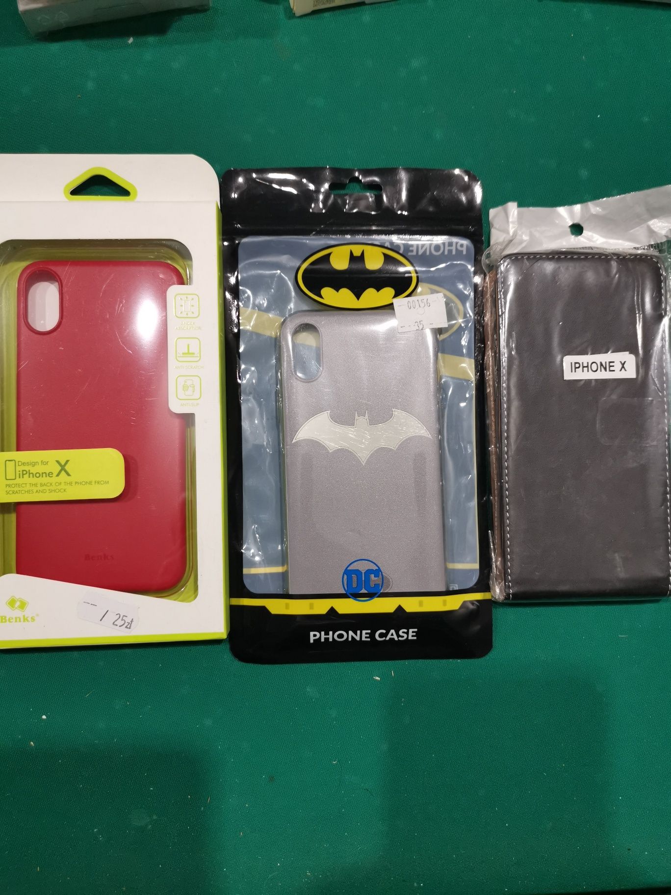Etui pokrowiec plecki case futerał Apple iPhone X XS komplet 3 sztuk