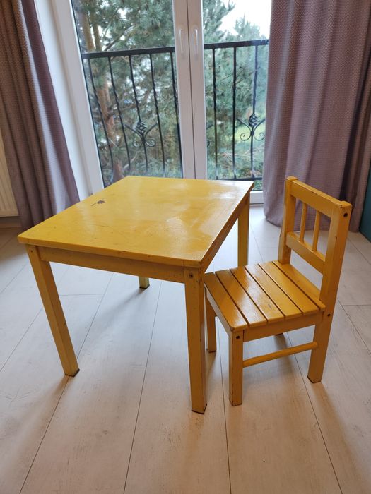 Stolik i krzesełko dziecięce