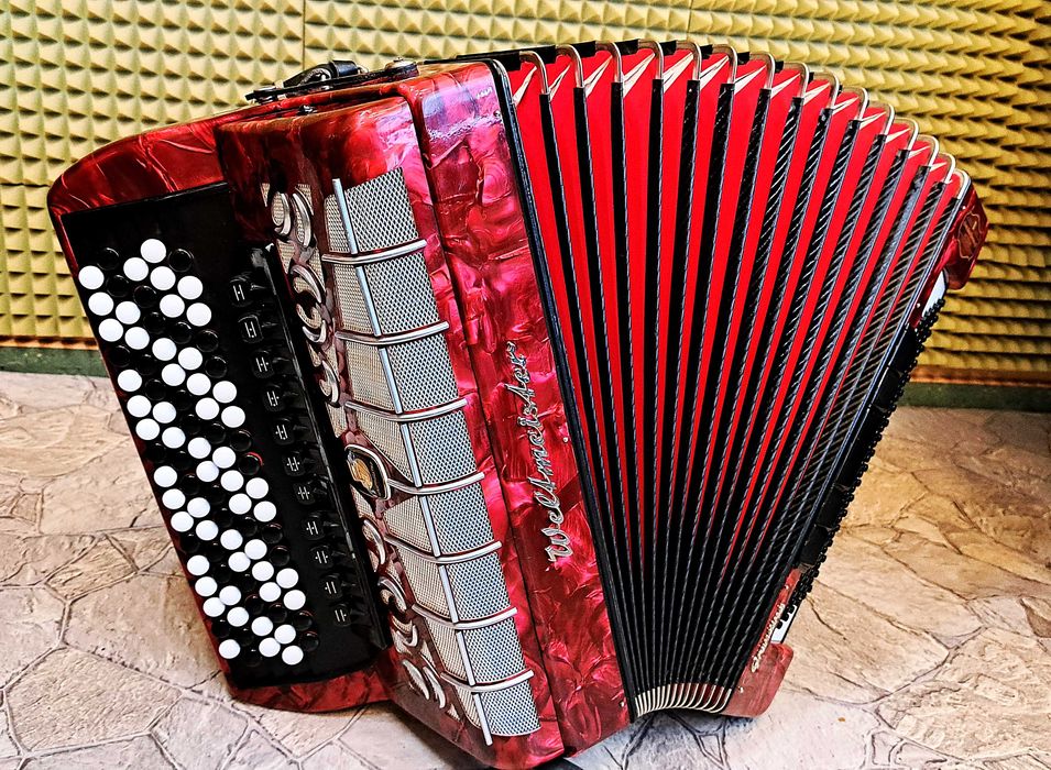 akordeon guzikowy Weltmeister Grandina jak nowy serwis Dom Akordeonu