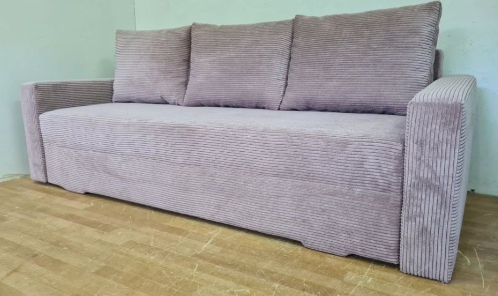 Nowa sofa sprężyny automat sztruks welur plusz kanapa wersalka