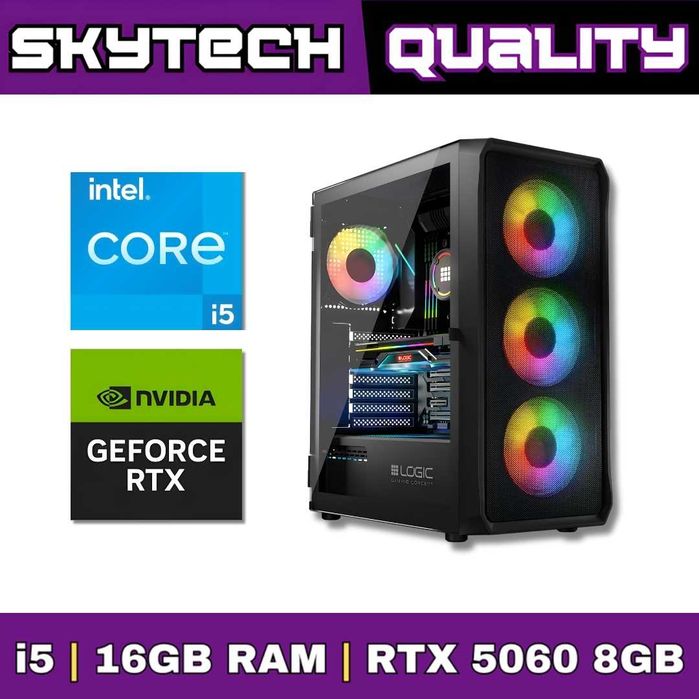 Komputer Gamingowy OFERTA LISTOPAD | i5 | 16GB | RTX 5060 | Wi-Fi