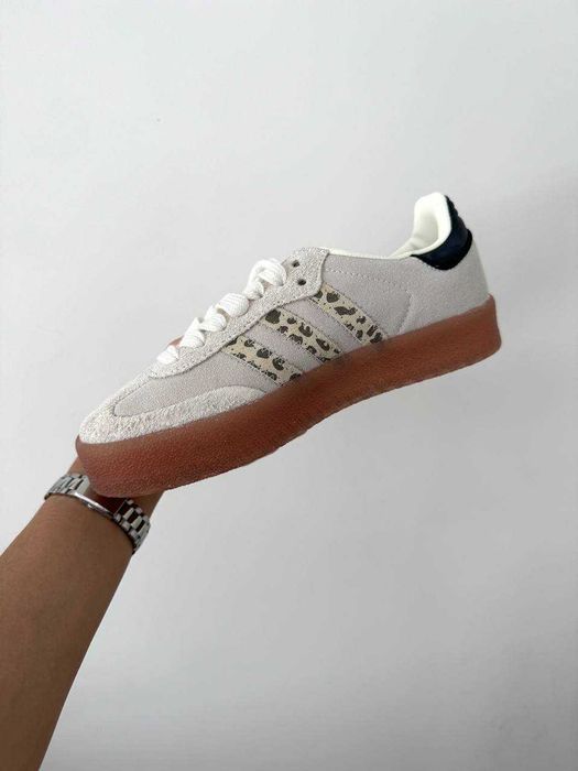 Кросівки Adidas Samba Platform Leopard Grey premium