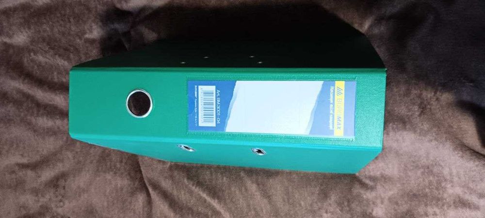 Папка для бумаг Папка реестратор зеленая для документов сегрегатор