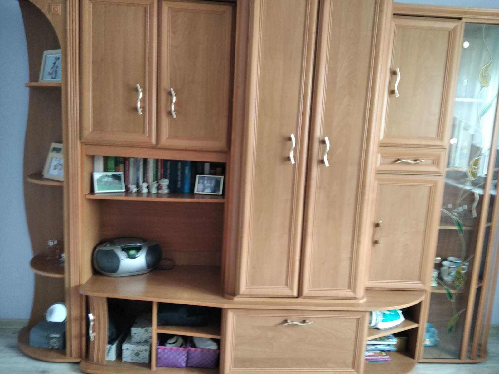meblościanka , rozkładana sofa, fotel