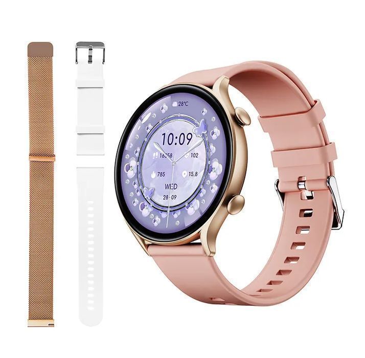 Zegarek damski smartwatch BLOW X19 funkcja rozmowy 3 paski w zestawie