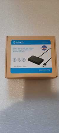 Хаб ORICO USB 3.0 концентратор з вбудованою звуковою картою