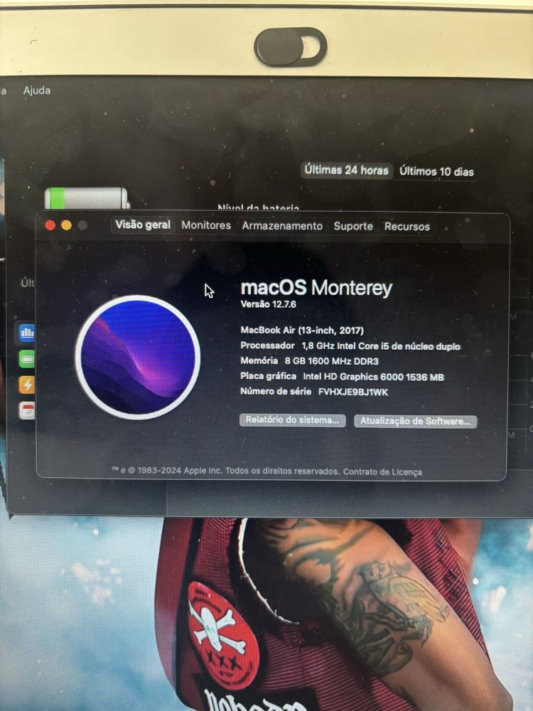 MacBook Air 13” 2017 – i5 / 8GB RAM / 128GB SSD – Impecável
